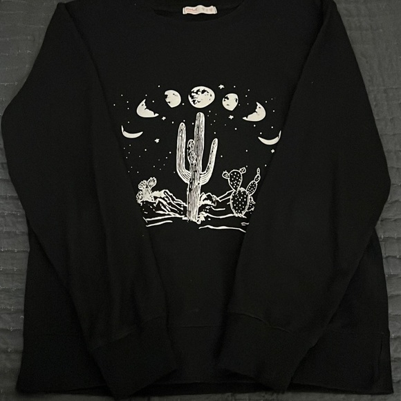 ROMWE Sweaters - 🌙 🌵 Moon phases and cactus sweatshirt 🌵🌙